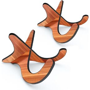 LALAOKS Ukulele Stand 2 Pack Portable Stand for Ukulele .Mandolins .Violins (Sapele 2 pack)