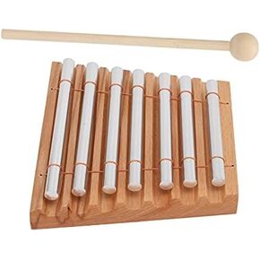 Energy Chime with Mallet 7 Tone Hand Chimes Wind Chimes Orff Percussion Instruments Reminder Meditation Chimes for Classroom Management Teaching Supplies 16.8 * 15 * 13cm