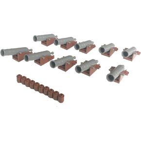 Pirate Shooting Cannons with Base Cannonballs (Cannon Brown Base)
