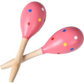 Maracas for Adults Kids Babies, Wooden Maracas Shaker Musical Instrument, Green