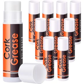 10pcs All-Natural Cork Grease for Saxophone Clarinet Flute Oboes, Lubricating Tube Cleaning Care Product, Woodwind Instruments Accessory