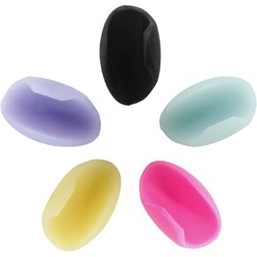 5Pcs Flute Thumb Rest Cushion, Soft Silicone Finger Cover for Flute Wind Instrument, 5 Colours