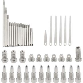 Clarinet Repair Kit - 14 Key Rollers, 6 Springs, 21 Screws - Professional Woodwind Instrument Maintenance Set for Musicians