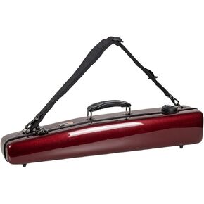 Crossrock Fiberglass Alto Saxophone Case - Includes Accessory Pocket, Removable Shoulder Straps, TSA Lock - Black (CRF1020ASBK)