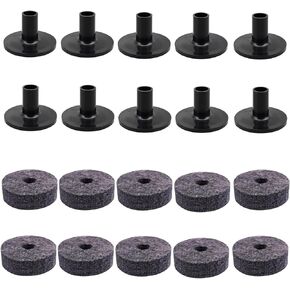 Round Soft Grey Cymbal Stand Felt Washer Replacement for Drum Set of 20 (200)