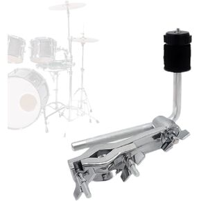 Cymbal Stand Clamp with Boom Arm, Drum Set Extension Mount for Percussion Instruments, Durable Drum Hardware Accessory