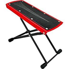 5 Core Guitar Foot Stool Height Adjustable Folding Leg Rest Portable Classical Footrest - GFS BLK