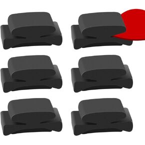 Linkidea 6 Pack Rubber Guitar Headstock Pick Holder, Pickholder for Guitar, Bass, Ukulele Thinned Picks (Black)