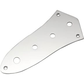 Musiclily 4 Hole J Bass Control Plate for Jazz Bass Replacement, Black