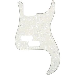 Musiclily P Bass pickguard for Precision Bass Guitar, 4Ply Pearl Parchment