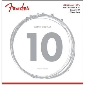 Fender Original 150 Electric Guitar Strings, Pure Nickel Wound, Ball End, 150M .011-.049