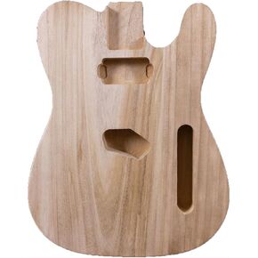 T-Style Electric Guitar Body Blank Solid wood Electric Guitar Body Unfinished DIY Project Guitar Body Replacement (Bass wood)
