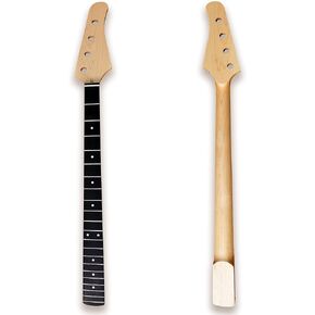 BexGears 4 String Electric Bass Guitar Neck 21 Fret Bolt On composite ebony fingerboard