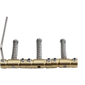Guyker 3Pcs Guitar Bridge Saddles Brass GOTOH Saddles Set, 10.8mm In-Tune Compensated Saddle with Wrench Highgrade Replacement Part Compatible with Tele TL Guitar
