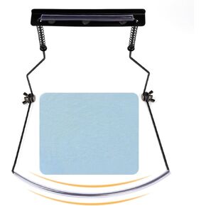 حامل هارمونيكا من Novellaire، رقبة حامل هارمونيكا احترافية ذات 10 فتحات، رقبة سوداء بدون استخدام اليدين مع وسادات لباد مضادة للخدش لحماية هارمونيكا، بدون استخدام اليدين أثناء الأداء in Kuwait