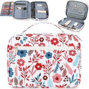JIANYA Bible Cover Teen Girls Bible Case - Large Bible Covers Women Bible Case Bible Bag with Pockets and Handle - Bible Book Cover Carrying Case for Teen Girls Women Gift
