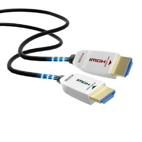 FeizLink 4K HDMI Fiber Optic Cable 35ft Feet 4K 60Hz 18Gbps HDR10 HDCP2.3 3D Slim Flexible HDMI 2.0 Cable for HDTV/TVbox/Gaming Box / 4K Projector