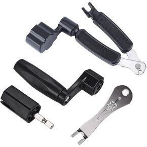 Multifunctional Guitar String Winder String Cutter and Bridge Pin Puller Set 3 in 1 Guitar Repair Tool