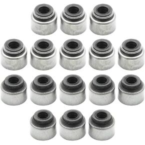 Morii New 16pcs Intake Exhaust Valve Stem Oil Seal Replacement for Honda Civic B16 B18 D16 12210-PZ1-004 12211-PZ1-004