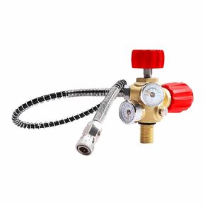 Yasorn 2024 Upgrade M18×1.5 DIN Valve Scuba Adapter, Paintball Fill Station for HPA Tank/PCP Air Tank with High Pressure Gauge 4500 psi PCP Paintball Filling Air Hose