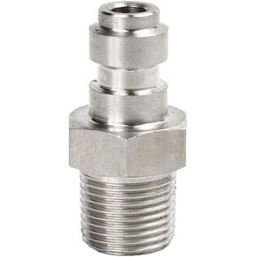 Flylock Universal 8mm 1/8" NPT Male Thread Stainless Steel Quick-Disconnect Plug Adapter PCP Paintball Charging Fittings