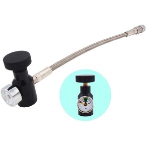Paintball PCP Air Rifle Fill Adapter with 10 inch Braided Hose and 3000 psi Gauge