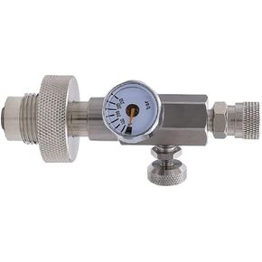 Paintball Accessories PCP Air Gun HPA Scuba Stainless Steel Fill Station DIN G5/8 Charging Adapter with 350Bar/5000Psi Gague