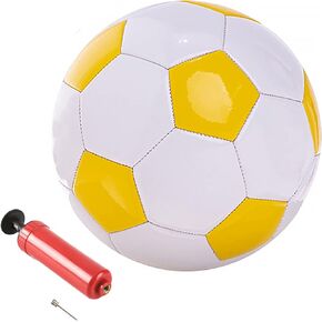 Soccer Ball Size 2 Small Pump with Needle Indoor and Outdoor Training Practice Couch School Gift for Toddlers Kids Boys Girls 3+ Years Old