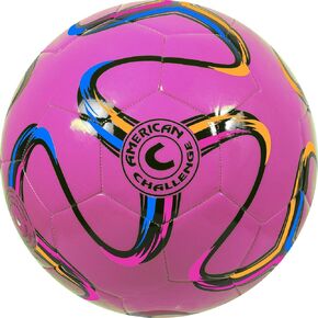 American Challenge Brasilia Soccer Ball Size 2 & Size 3 & Size 4 & Size 5 - Match Soccer Ball - 5 Colors - Kids, Youth & Adult Soccer Players
