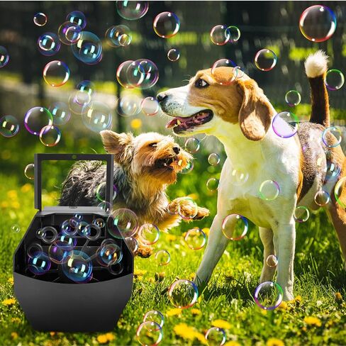 آلة الفقاعات، صانع الفقاعات، محرك هادئ عالي الكفاءة، آلة نفخ الفقاعات مع أكثر من 10000+ فقاعات مناسبة لحفلات أعياد الميلاد الداخلية والخارجية، عيد الميلاد، المسرح، المهرجان، فانستيك in Kuwait