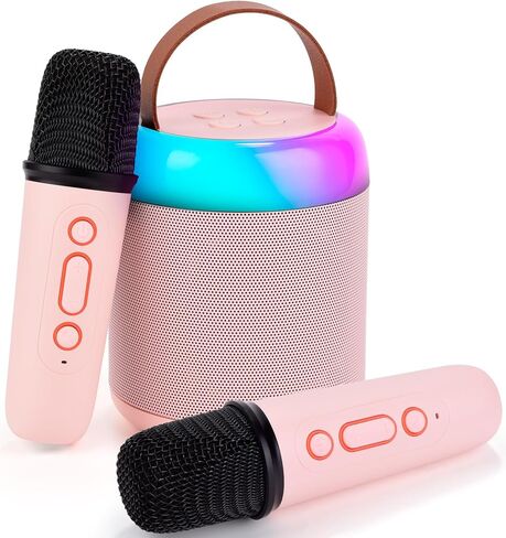 Birthday Gifts for 3, 4, 5, 6, 7, 8, 9, 10, 11, 12 Year Old Toys Girls Boys, Christmas Stocking Stuffers,Karaoke Machine for Kids Teens Adults, Portable Bluetooth Speaker with Wireless Microphone in Kuwait