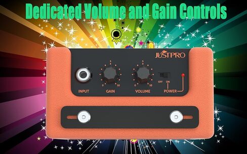 Guitar Amp, 5W Mini Guitar Amplifier Portable with Volume, Gain and Overdrive Control for Electric Guitar Bass Desktop Practice Kids Beginner Starter (Orange) in Kuwait