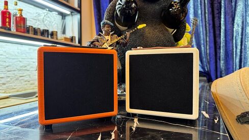 Guitar Amp, 5W Mini Guitar Amplifier Portable with Volume, Gain and Overdrive Control for Electric Guitar Bass Desktop Practice Kids Beginner Starter (Orange) in Kuwait