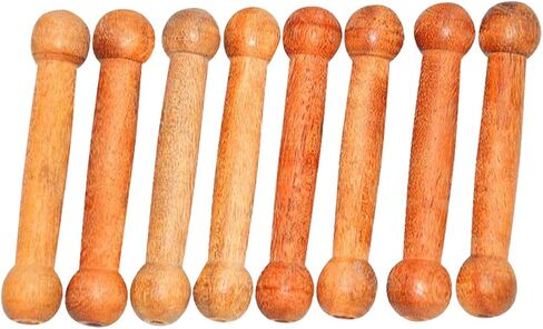 أعواد ضبط الطبلة الخشبية من ساتنام (جاتا) - مجموعة من 8 مكعبات ضبط in Kuwait