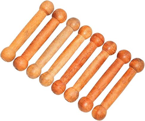 أعواد ضبط الطبلة الخشبية من ساتنام (جاتا) - مجموعة من 8 مكعبات ضبط in Kuwait