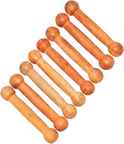 أعواد ضبط الطبلة الخشبية من ساتنام (جاتا) - مجموعة من 8 مكعبات ضبط in Kuwait