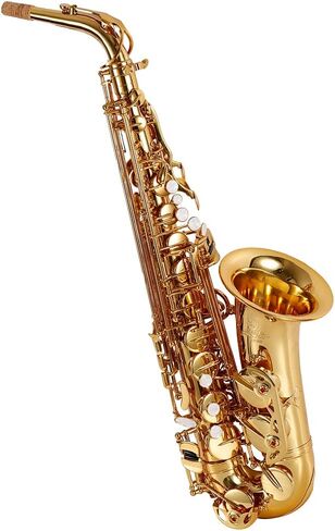 Yomone Gold E Flat Alto Saxophone النحاس المحفور Eb E-Flat الطبيعي الأبيض زر على شكل قذيفة أداة الرياح مع فرشاة حزام in Kuwait