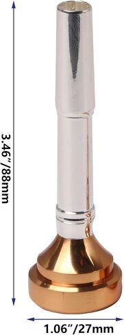 Yibuy Trumpet Mouthpiece Brass Gold Plated 8.8cm Long 2.2cm Wide Suitable for Trumpet Set of 4 in Saudi Arabia