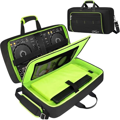 SNIGJAT DJ Controller Case for DDJ-FLX4/ DJ 400/ DDJ-REV1, Padded DJ Controller Bag with 5 Pockets for Laptop, Headphones, Cables, DJ Carrying Case with Adjustable Shoulder Strap, 21.5"x11.8"x2.5" in Saudi Arabia