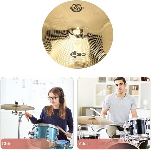 Vaguelly Cymbals Drum Cymbal for Practice Crash Cymbal Low Volume Cymbal Percussion Cymbal China Cymbal Jazz Drum Replacement Part Drum Hardware Percussion Drum Alloy Bass in Saudi Arabia