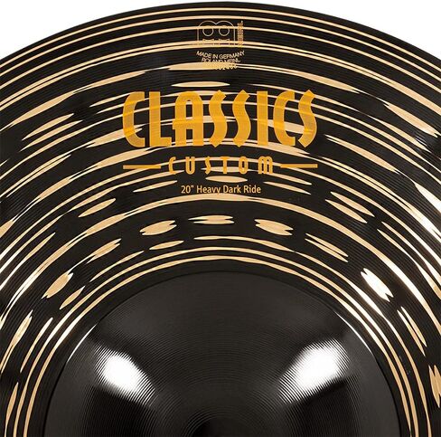 Meinl Cymbals Classics Custom Heavy Dark 20" Ride Cymbal لمجموعة الطبول - صنع في ألمانيا - B12 برونزية، ضمان لمدة عامين (CC20HDAR) in Kuwait