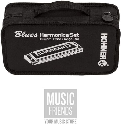 Hohner Accordions 1501/7 Bluesband Harmonica 7-Piece Set with Carrying Case, Chrome in Saudi Arabia