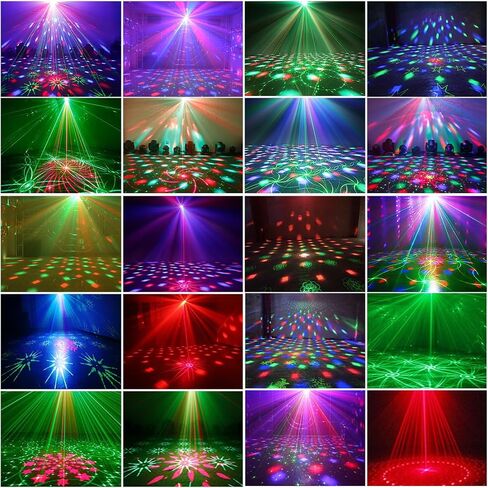 أضواء ديسكو الكرة الطرف، أضواء ديسكو تنشيط الصوت مع التحكم عن بعد آثار الإسقاط RGB لحزب بار الزفاف عيد الميلاد نادي الكاريوكي ktv الخ in Kuwait