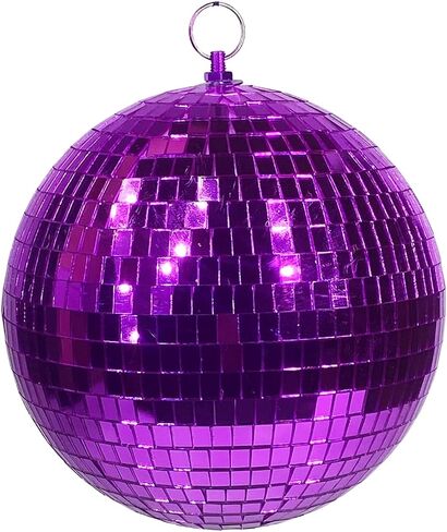 8" Mirror Disco Ball - Cool and Fun Hanging Party Disco Ball for Big Party Decorations, Party Design、Decorate (8 inch, Blue) in Saudi Arabia