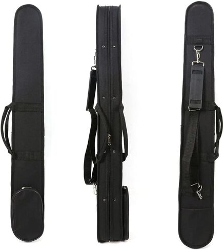 Double bass bow case 2pcs Bow Holder German French Style with Strong straps Light Durable,Black color in Kuwait