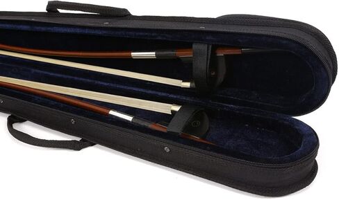 Double bass bow case 2pcs Bow Holder German French Style with Strong straps Light Durable,Black color in Kuwait
