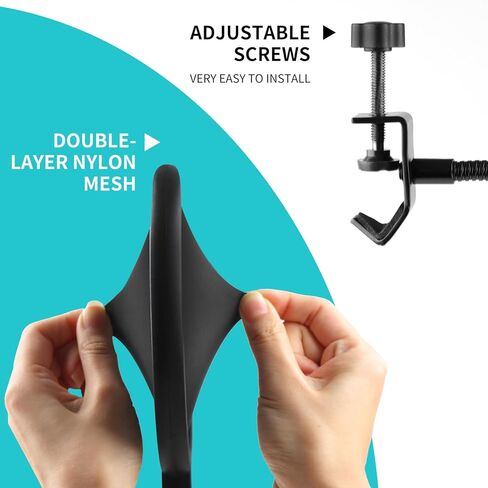 2 Pack Microphone Pop Filter, Pop Filter for Microphone, Mic Pop Filter With A Flexible 360°Gooseneck Clip Stabilizing Arm, Pop Filter for Vocal Recording and Live Broadcasting in Kuwait