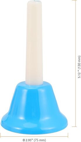 مجموعة أجراس اليد SEUNMUK 8 Note، جرس يدوي ملون، أجراس معدنية دياتونيك للتعليم الموسيقي، جوقة الكنيسة، الزفاف، الحفلات العائلية، مجموعة من 8 in Kuwait