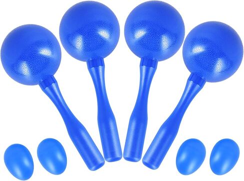 EASTROOCK Maracas Shaker خشخيشات ABS رملية خشخيشات قرع يدوية، أداة قرع رائعة للأداء الحي ومرافقة الفرقة، أحمر 2 حزم in Kuwait