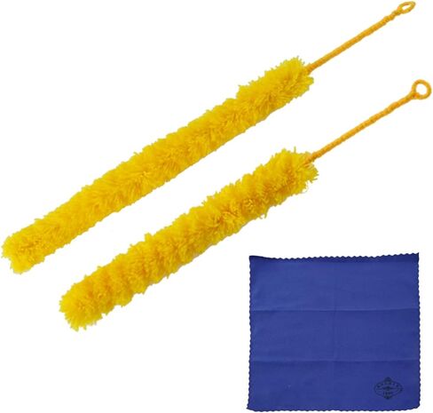 قطعتان من فرشاة تنظيف المزامير، فرشاة تنظيف الفلوت، فرشاة تنظيف الفلوت المتوافقة مع أجزاء مزمار النفخ الخشبية in Kuwait